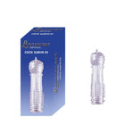 Manșon transparent pentru penis Lovesecret cu inele de fixare 12,5 cm