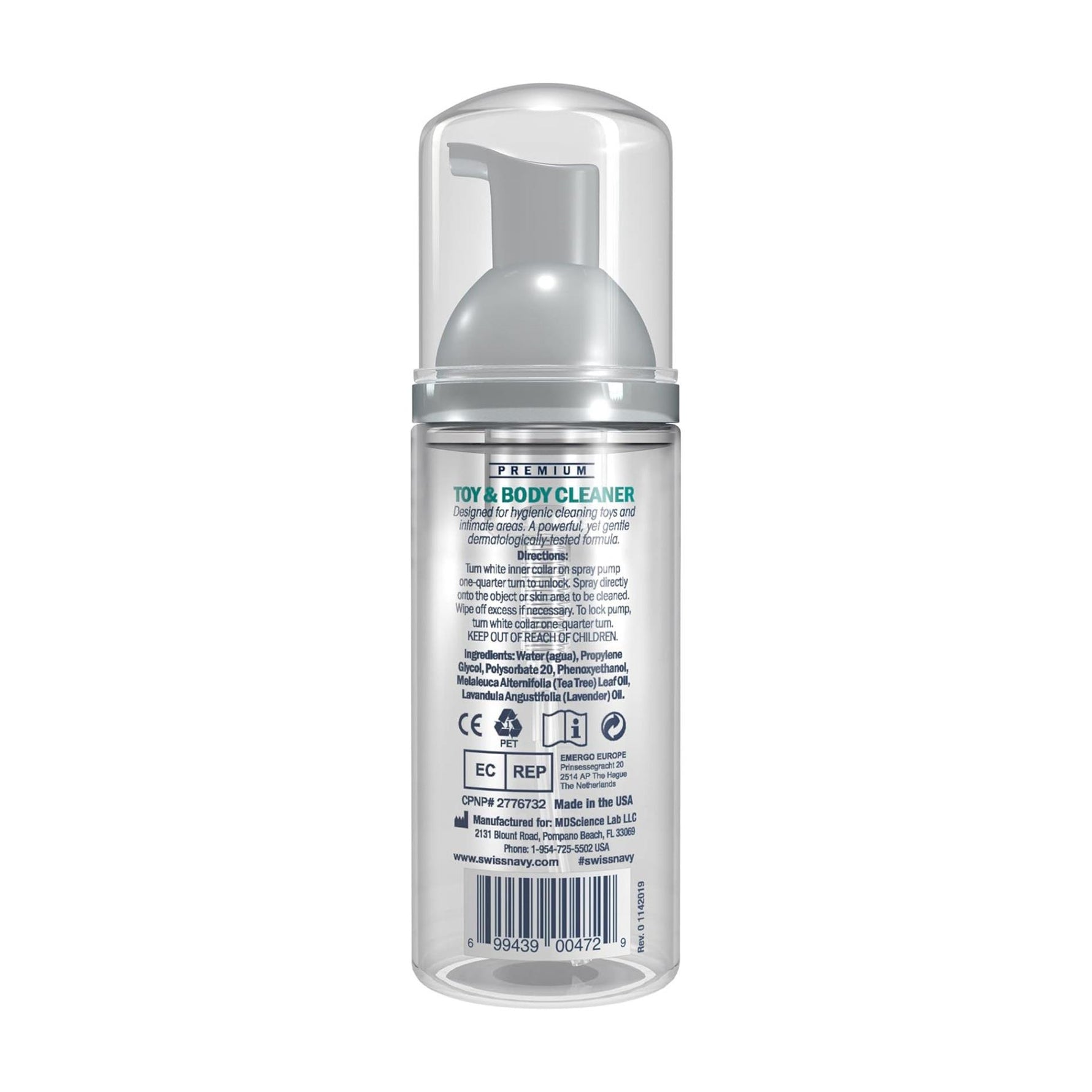 Curățător pentru jucării și corp Swiss Navy 47 ml