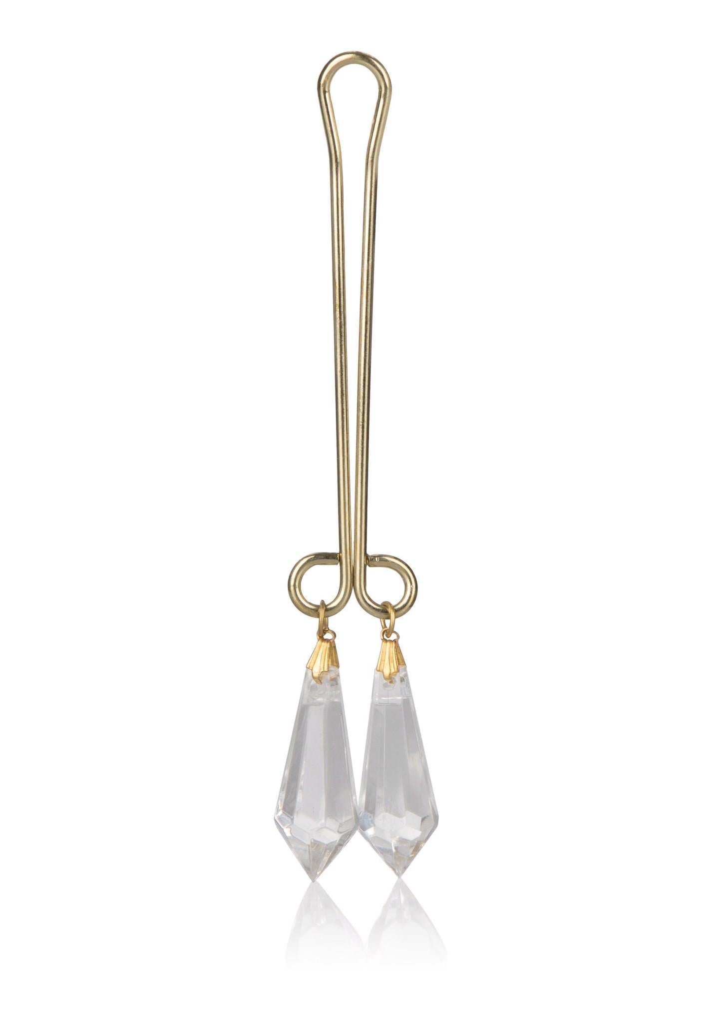 Bijuterii clitoridiene Calexotics, transparente, 11 cm