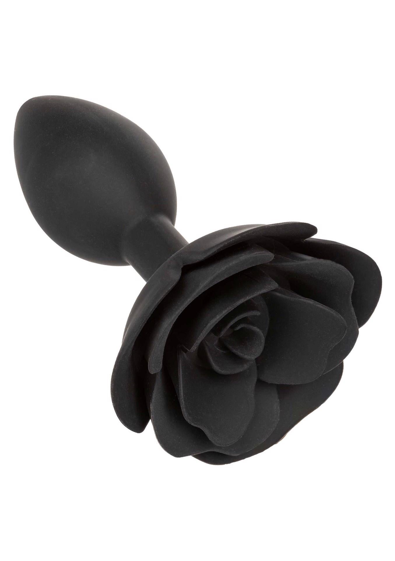 Dop anal din silicon Calexotics Forbidden Rose, mare, negru
