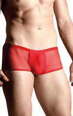 Boxer bărbătesc cu decupaj SoftLine 4493 roșu XL