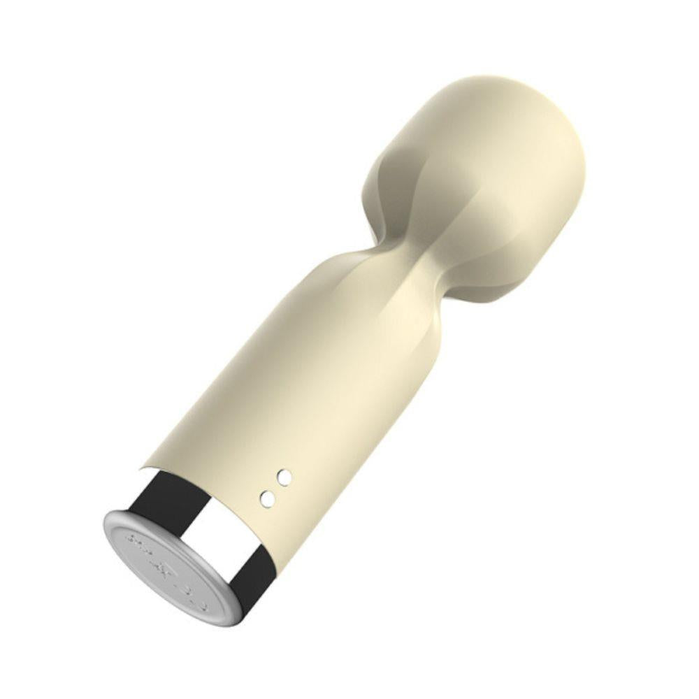 Vibrator compact Silk Pulse ecru, impermeabil 12 cm