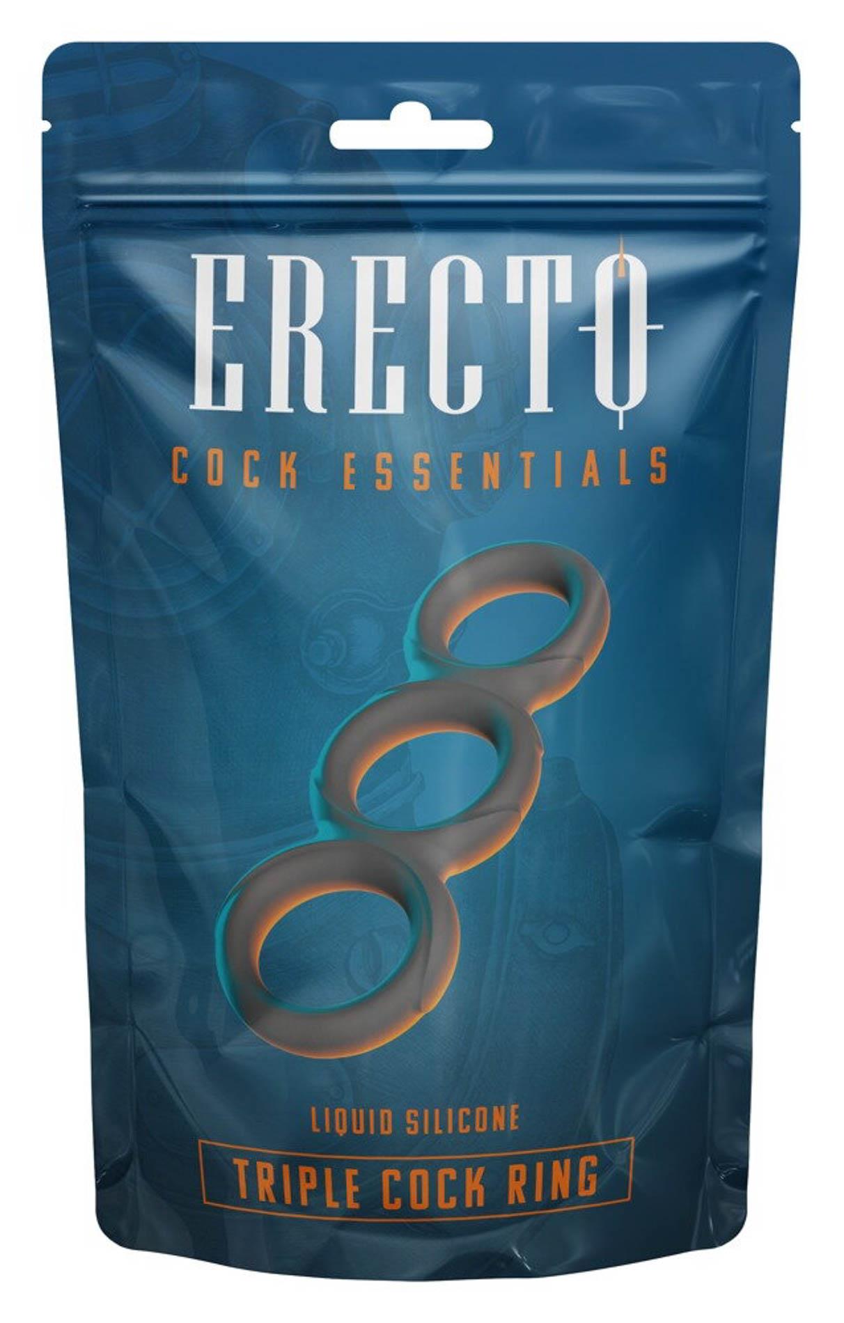 Inel de erecție triplu din silicon Erecto