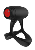Inel vibrator Optima Cross Xpert Hidden Desire cu 10 moduri, negru