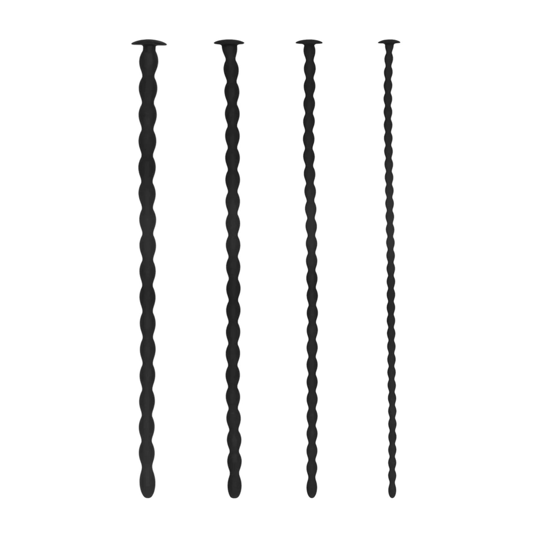 Set de 4 sonde uretrale spiralate din silicon Ouch! 30 cm