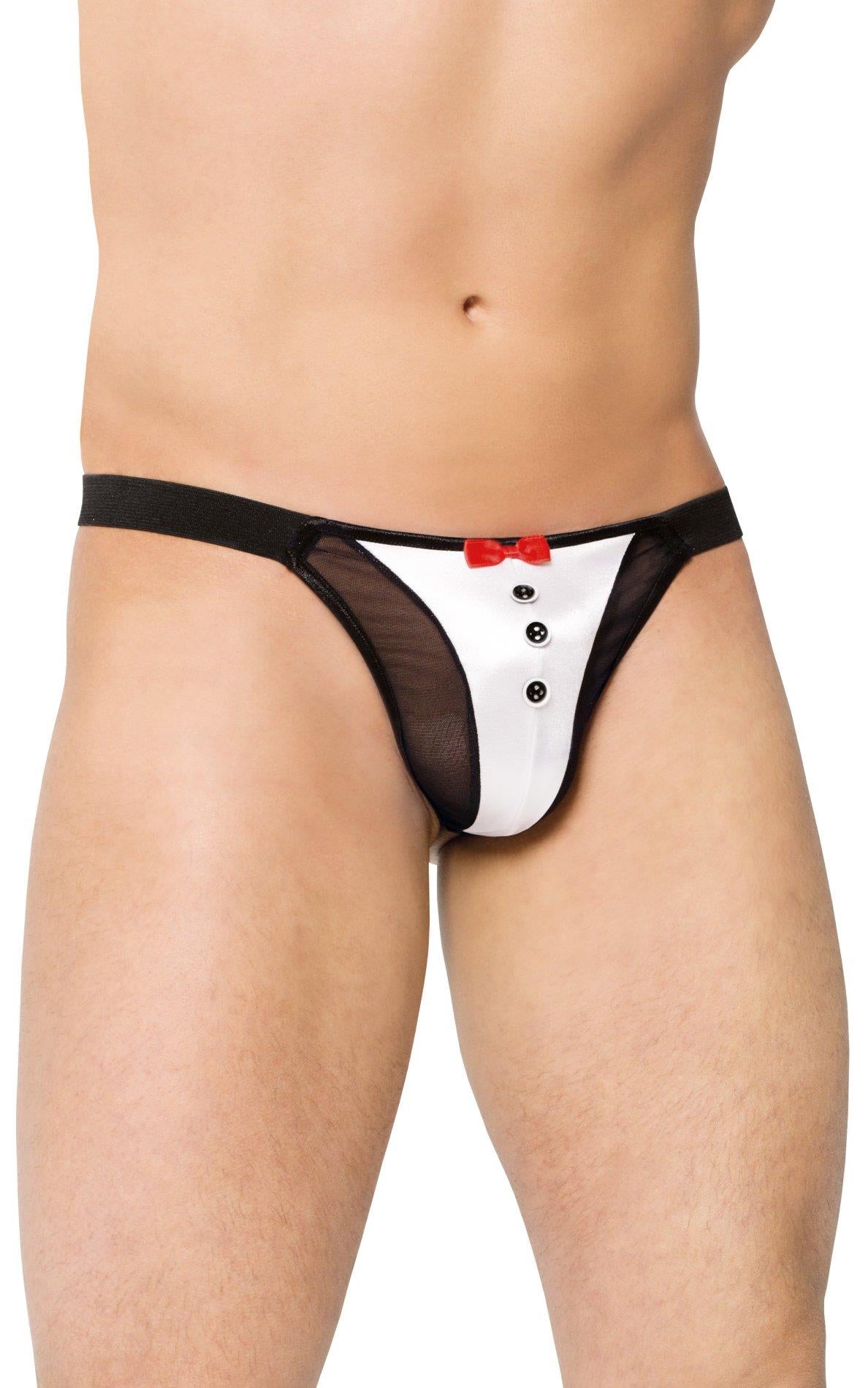 Tanga elegantă bărbătească SoftLine 4433 alb, mărimea S/L