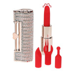 Vibrator ruj USB Loveline Angel Pink cu vârfuri