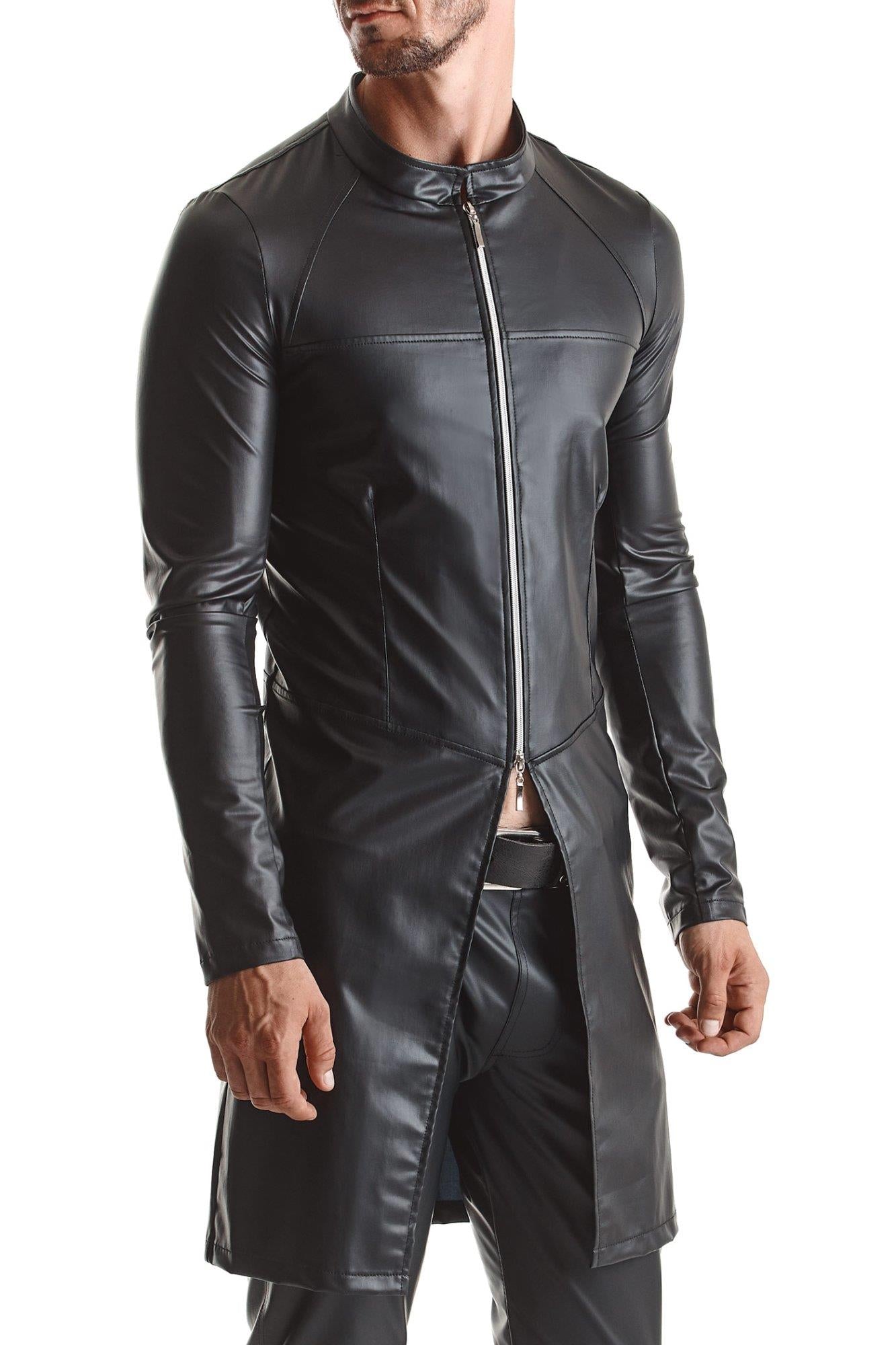 Palton Regnes Fetish Planet wetlook negru L