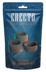 Set de inele testiculare din silicon Erecto, 3 bucăți