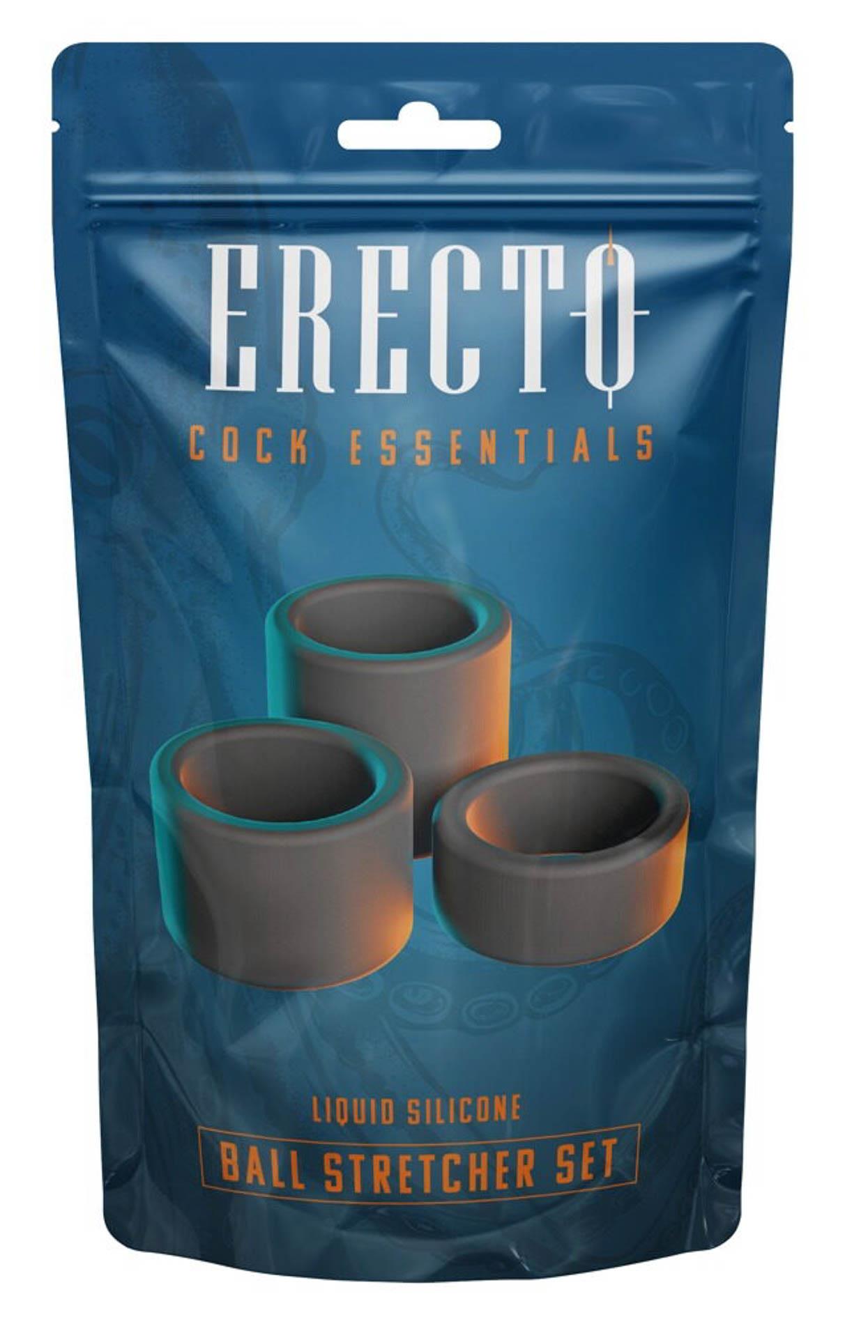 Set de inele testiculare din silicon Erecto, 3 bucăți