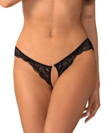 Tanga cu dantelă deschisă Divinenne Obsessive 2XL/3XL