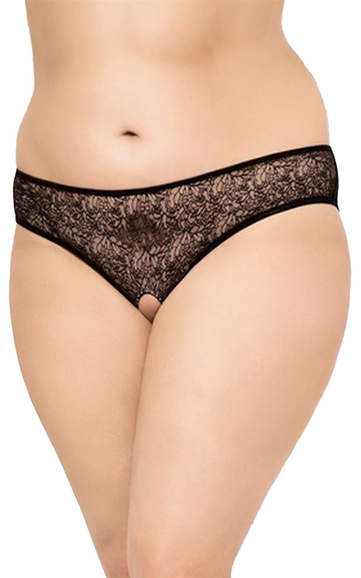 Șnur de dantelă SoftLine Collection Plus Size Negru XL
