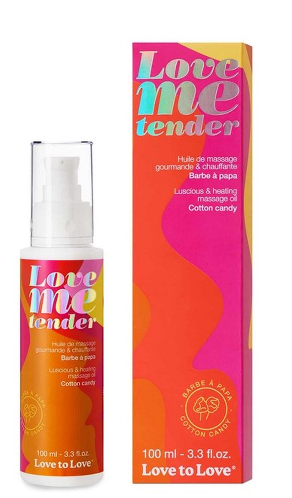 Ulei de masaj încălzitor Love Me Tender cu vată de zahăr 100 ml