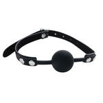 Bărbaș cu bilă Fantasy din silicon negru, reglabil, 4 cm