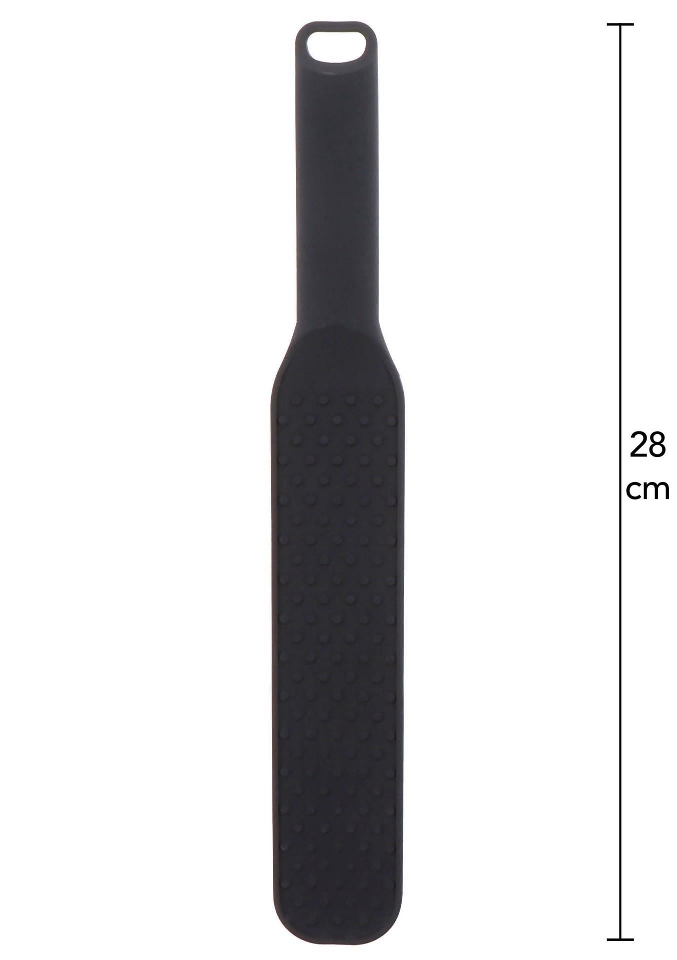 Mistrie din silicon Extreme Hidden Desire cu țepi, neagră, 28 cm
