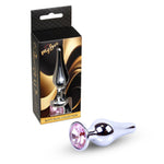 Plug anal din argint cu diamant MyLove Toys 9,5 cm