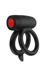 Inel vibrator dublu Elite Power Twin Hidden Desire cu 10 moduri