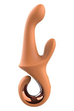 Vibrator Glam Dreamtoys din silicon cu USB pentru punctul G, tip iepuraș