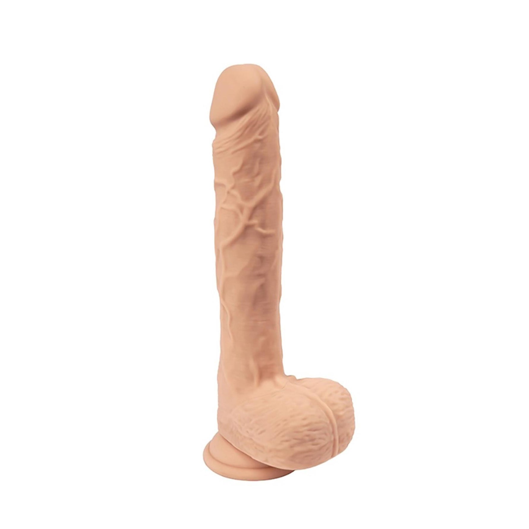 Dildo realist cu vibrații Fantasy Zeus, 21 cm, cu telecomandă