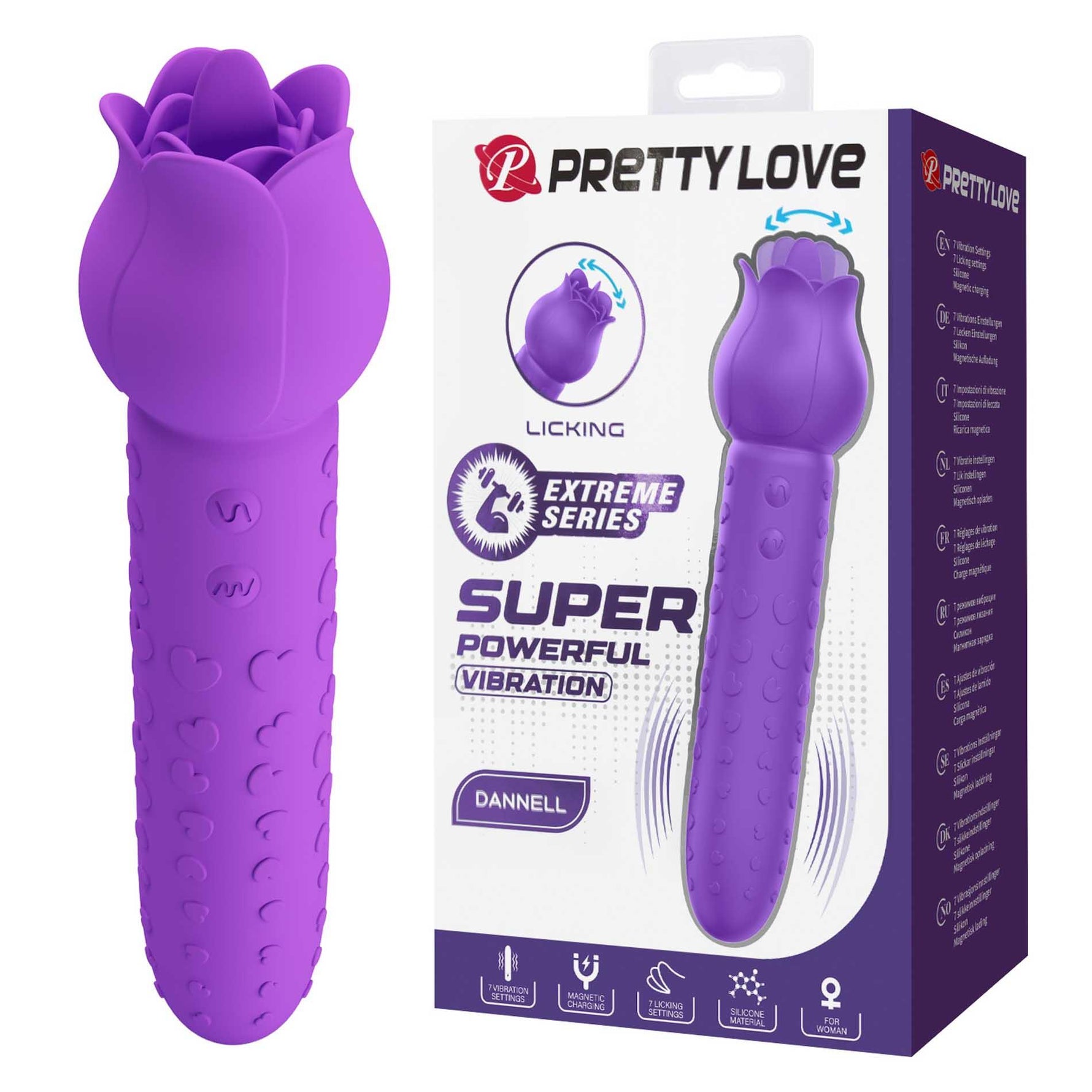 Vibrator stimulator clitoridian Pretty Love Dannell Extreme