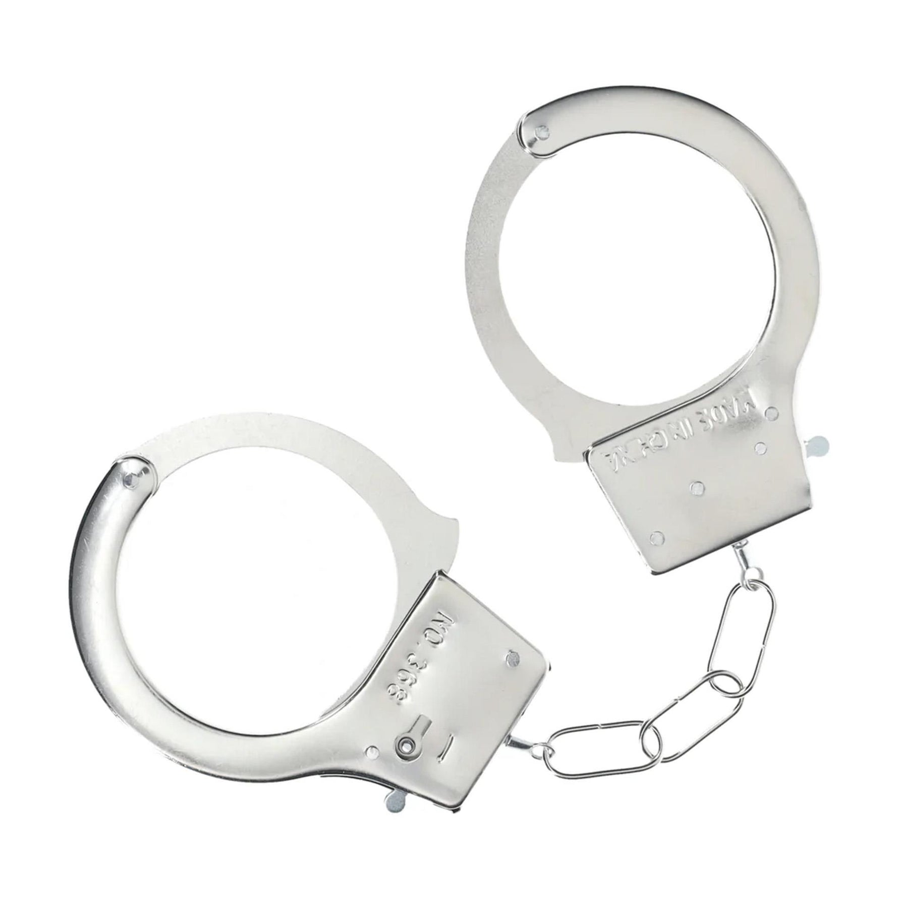 Au! Cătușe metalice clasice argintii 24 cm