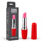 Vibrator mini ruj Power Escorts roșu 9,5 cm