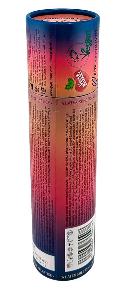 Șervețele umede din latex GLYDE Mix 4 arome