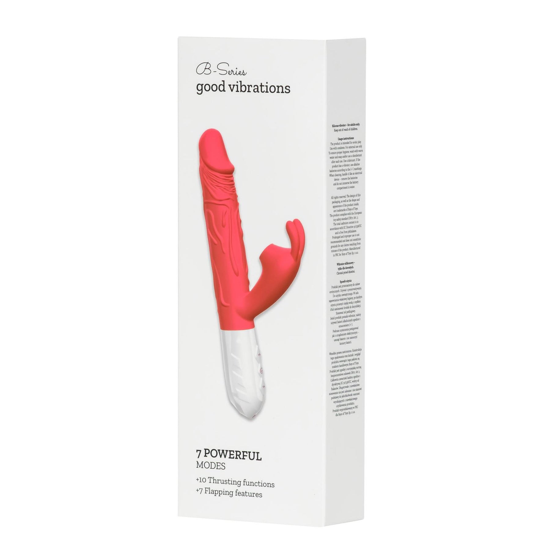 Vibrator din silicon Fox seria B, 7 vibrații, 10 mișcări, 7 timpi