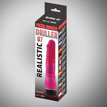 Vibrator realist Driller 07 Power Escorts Roșu 21,5 cm