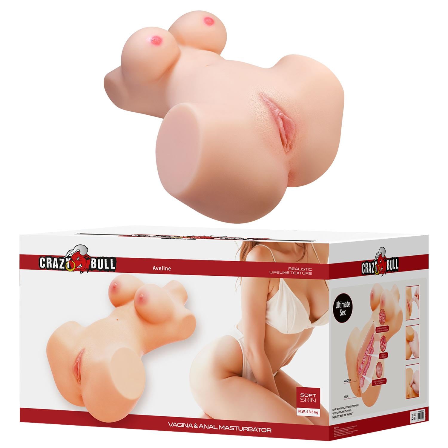 Masturbator realist și delicat Crazy Bull Aveline