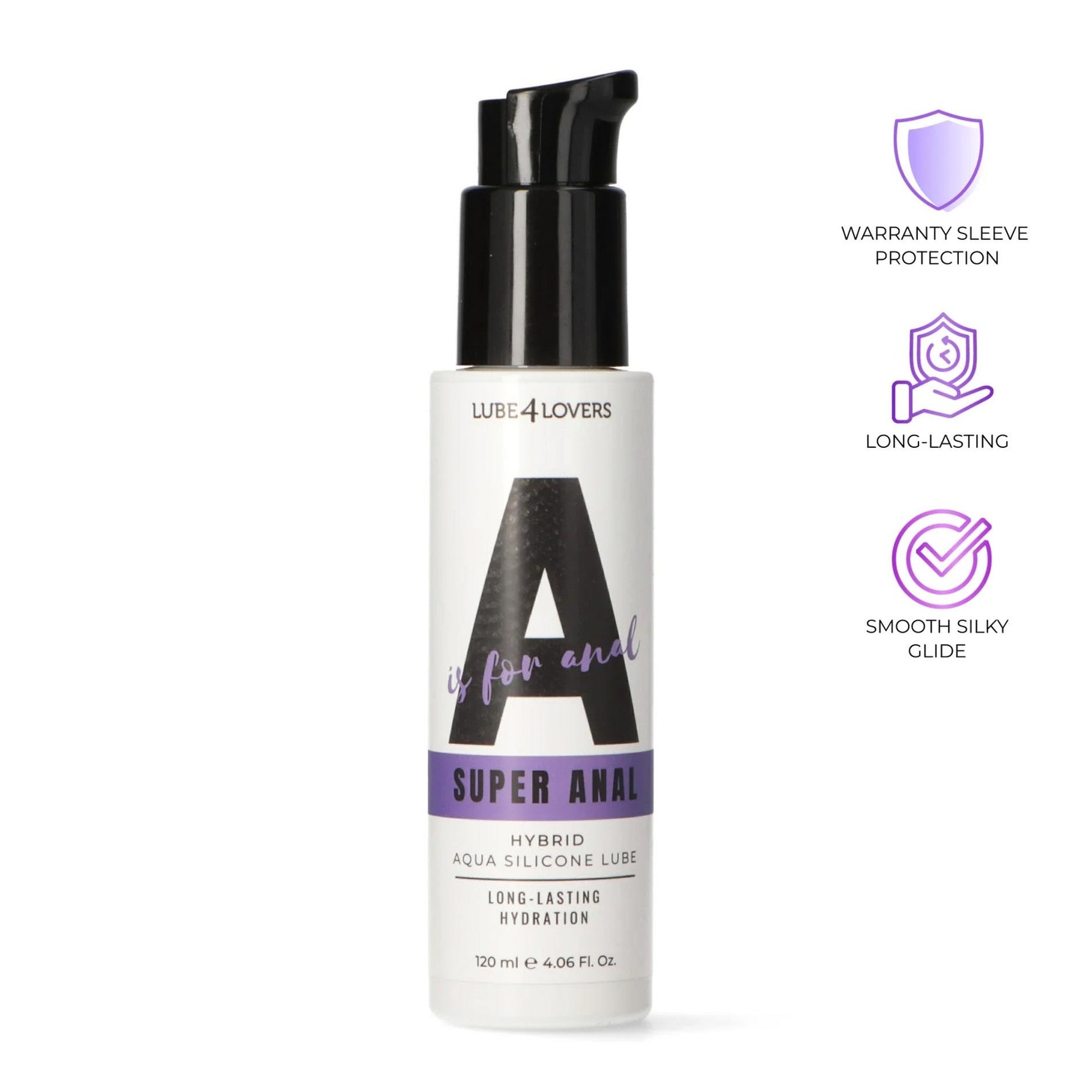 Lubrifiant anal hibrid A este pentru Super Anal Lube4lovers 120 ml
