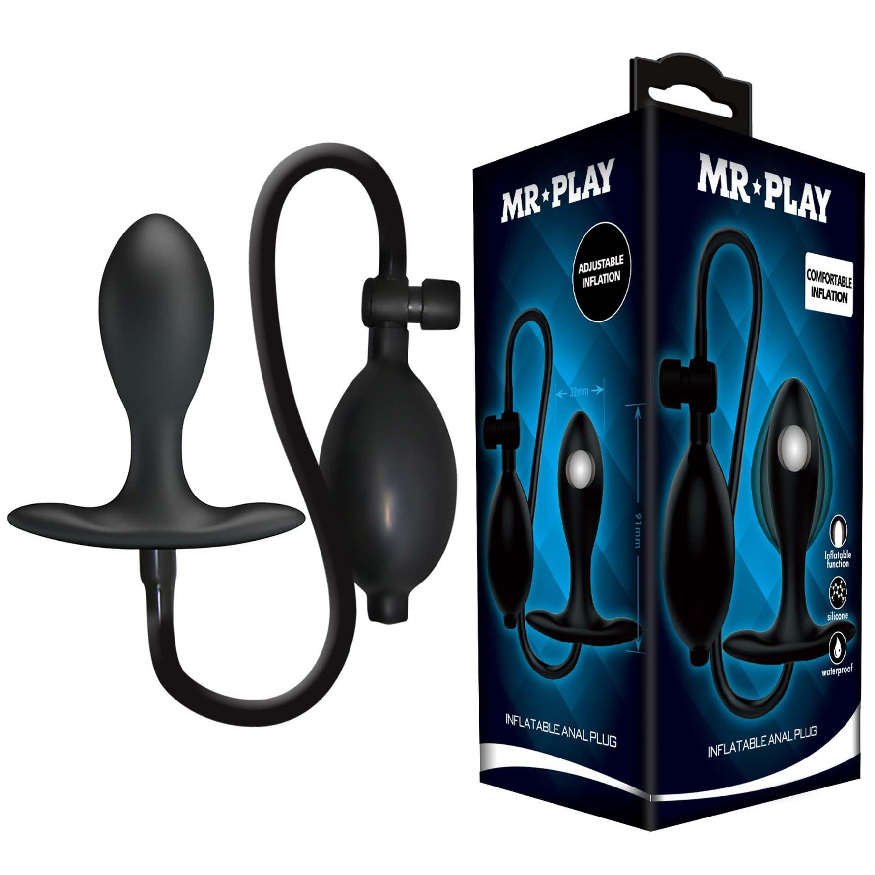 Dop anal gonflabil din silicon Mr. Play