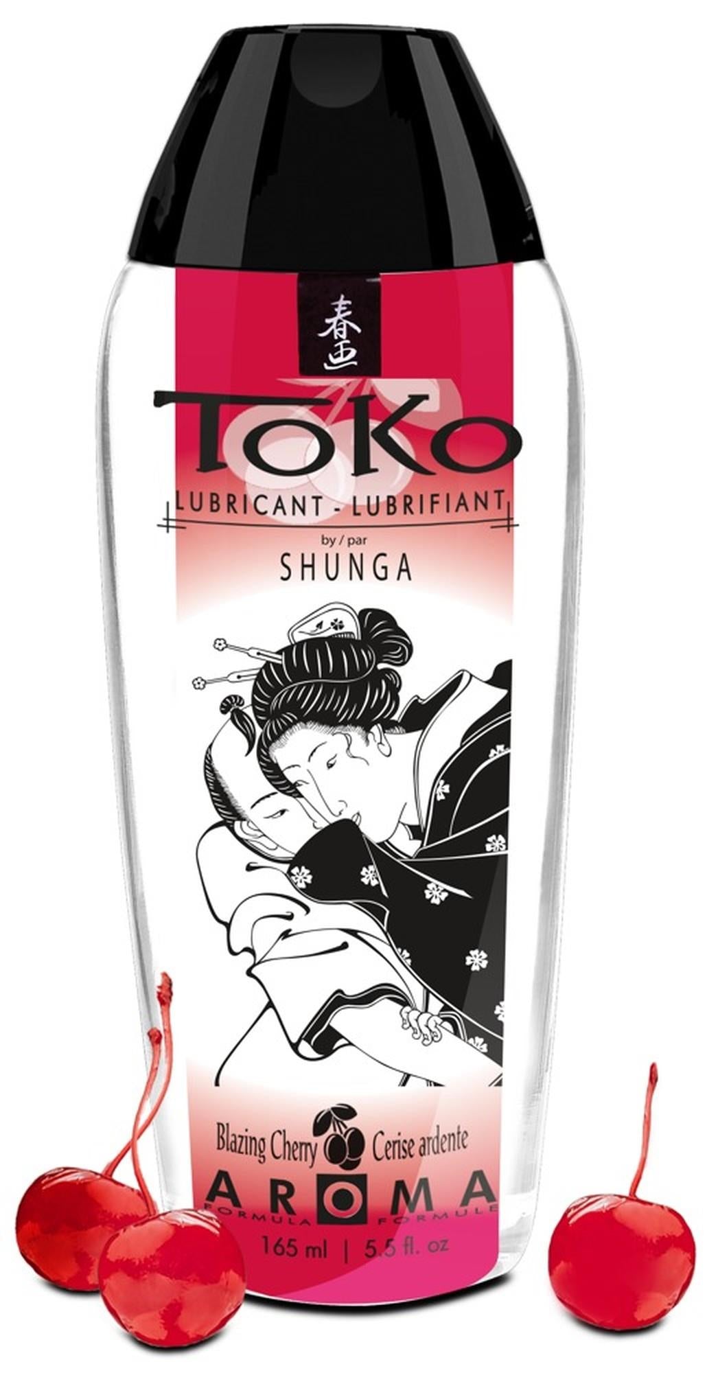 Lubrifiant cu aromă de cireșe Shunga Toko Aroma 165ml