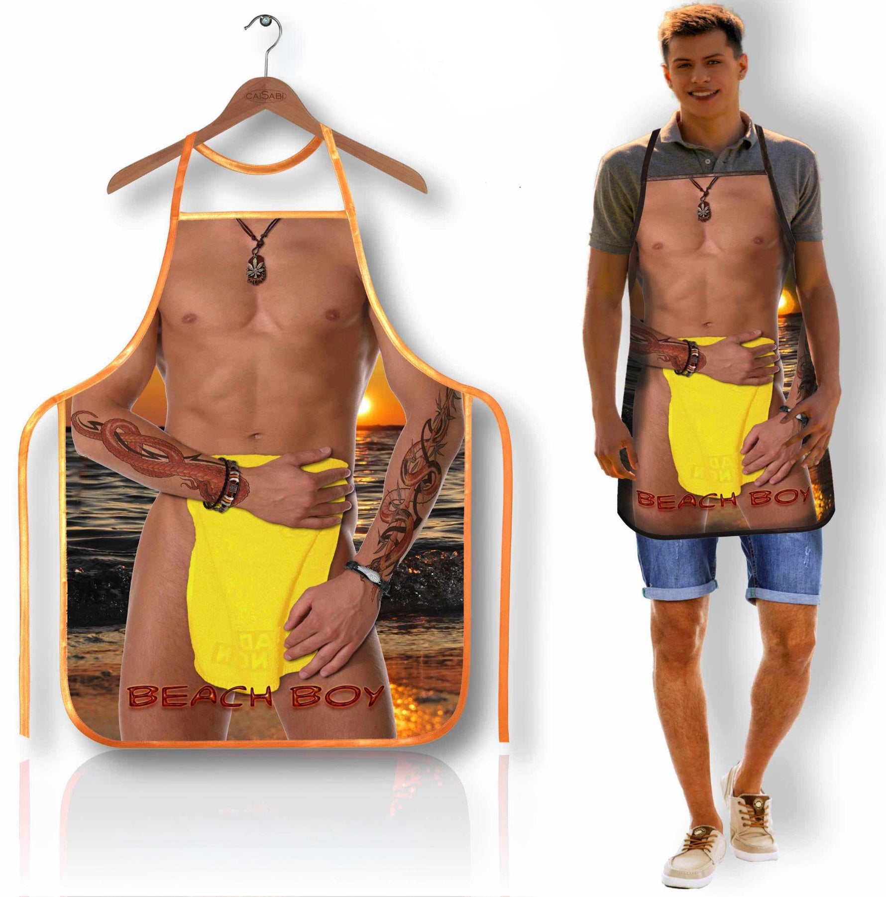 Șorț de plajă umoristic Beach Boy Grammi