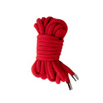 Frânghie de bondage din bumbac fantezie roșie 5 m