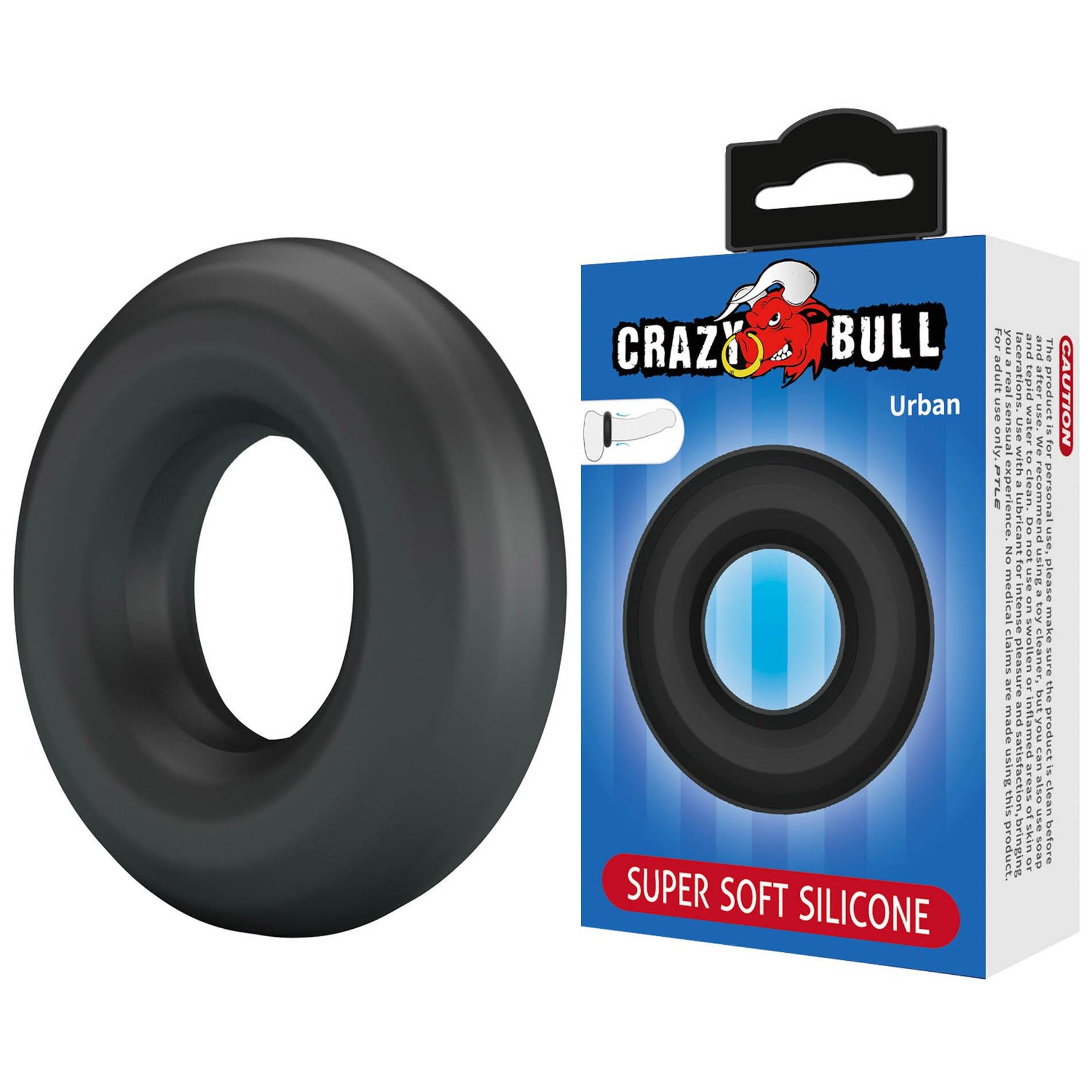 Inel pentru penis Crazy Bull Urban Super Soft din silicon