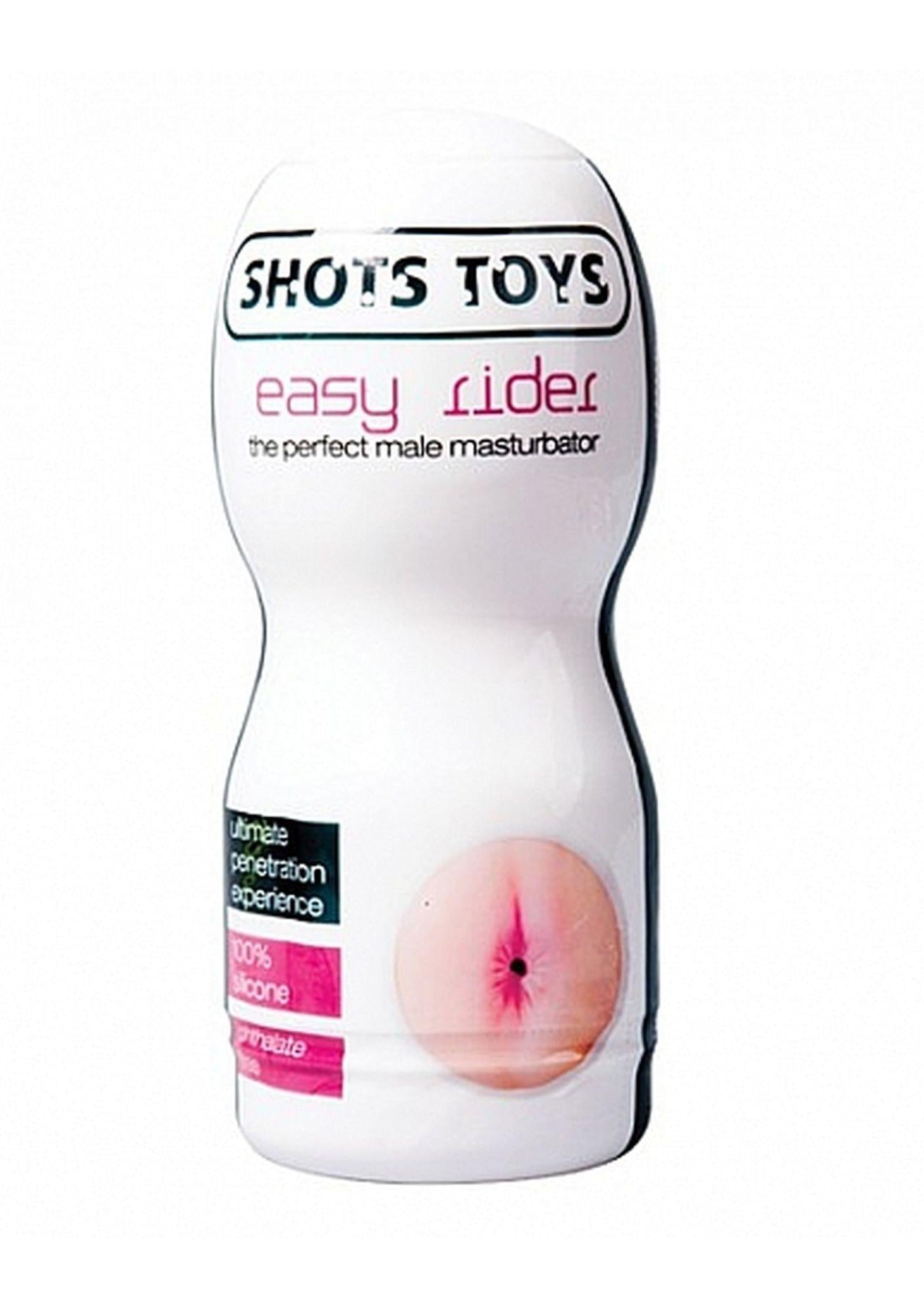 Masturbator anal Easy Rider ShotsToys 15,7 cm impermeabil