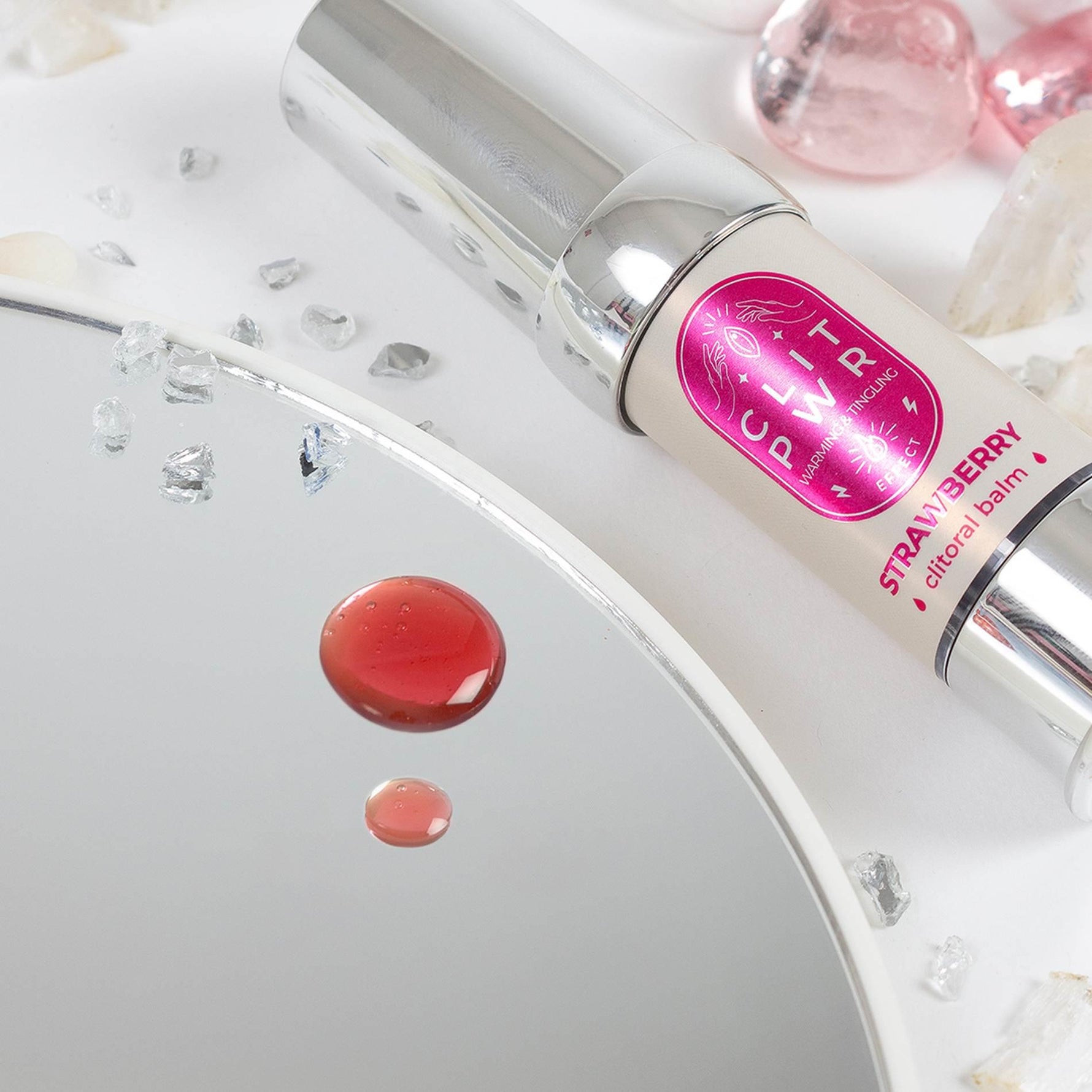 Balsam stimulator clitoridian Secret Play Clit PWR cu căpșuni 15 ml
