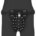 Jockstrap din piele PU Ouch, negru