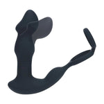 Masaj vibrant pentru prostată Levelz cu inel din silicon, negru