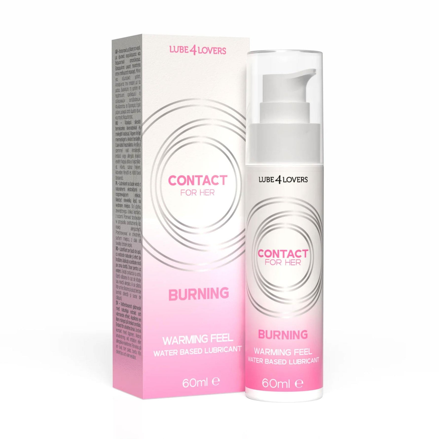 Lubrifiant vaginal pe bază de apă Lube4lovers 60 ml, încălzitor