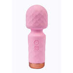 Baghetă Eros Fantasy Mini din silicon roz cu USB 11,5 cm