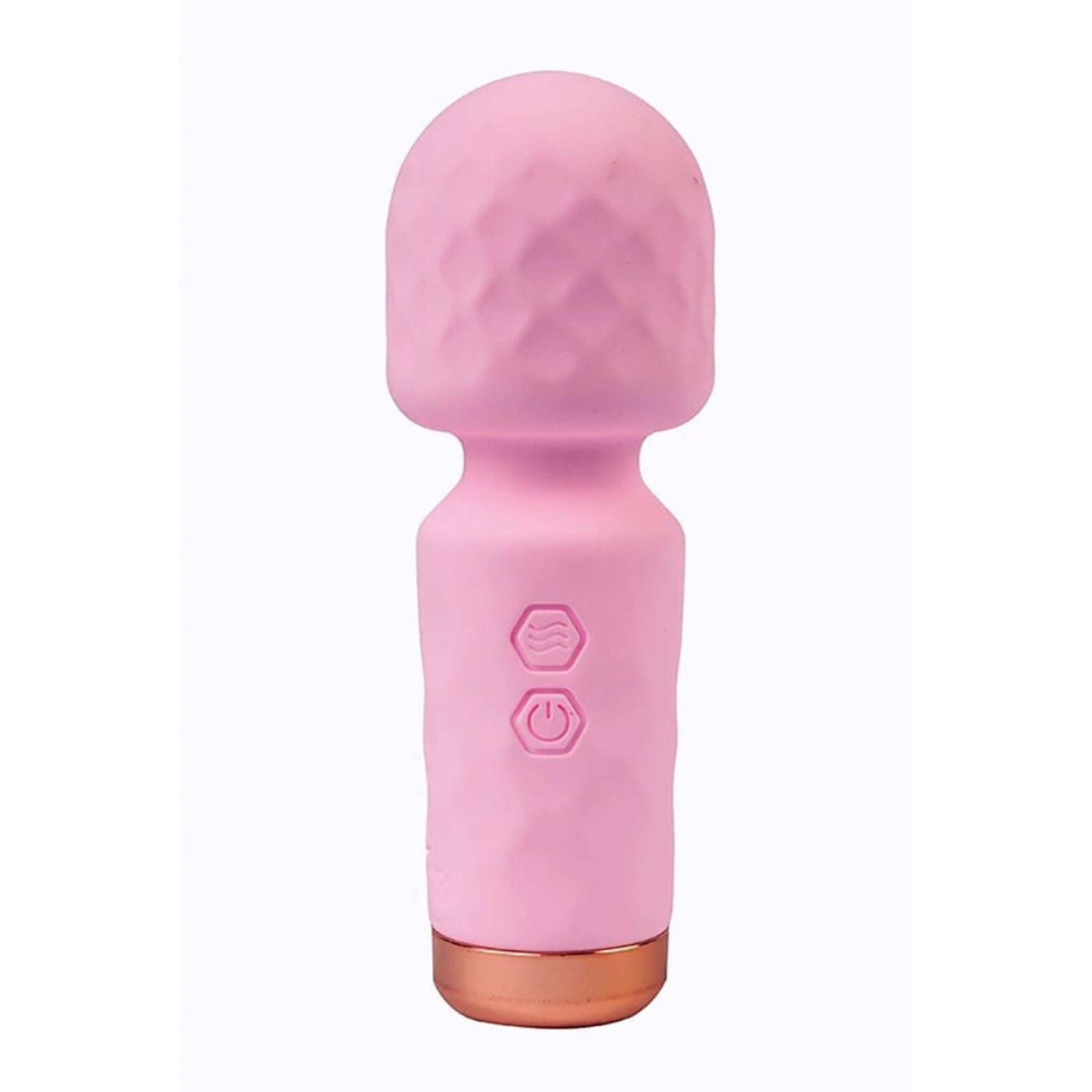 Baghetă Eros Fantasy Mini din silicon roz cu USB 11,5 cm