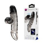 Extensor vibrant pentru penis Romance cu stimulator, negru