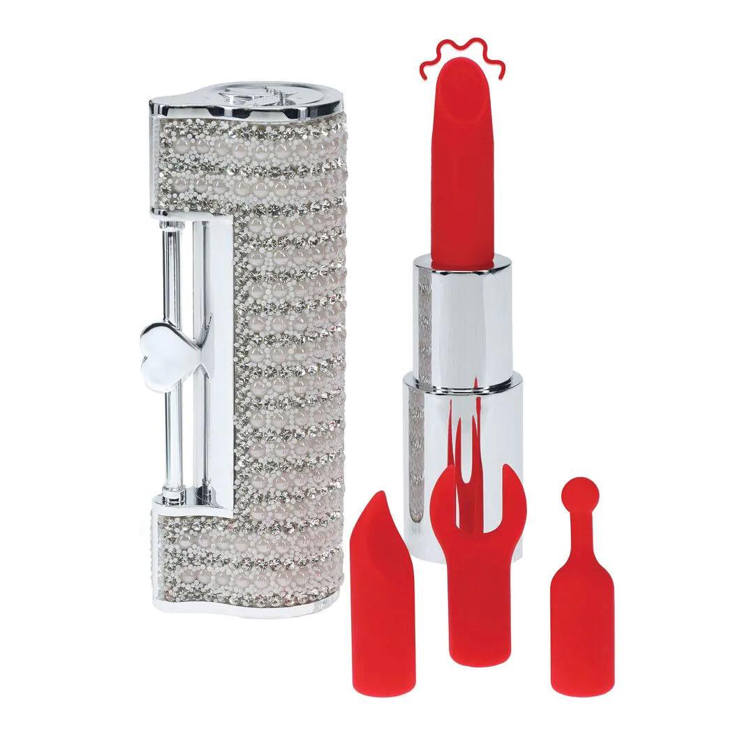 Vibrator Angel Loveline Mini cu ruj transparent, USB