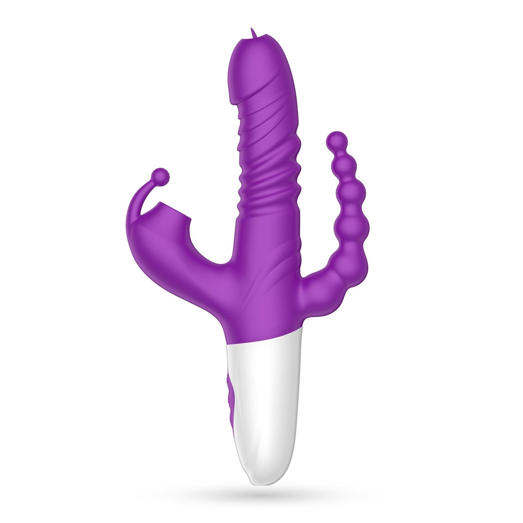 Vibrator Crushious Wrangler pentru punct G cu glisare și aspirație USB 23 cm
