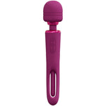 Vibrator USB cu două fețe, Vive Kiku roz, cu limbă fluturândă