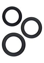 Inele pentru penis din silicon NS Novelties Diversity Rings, negre