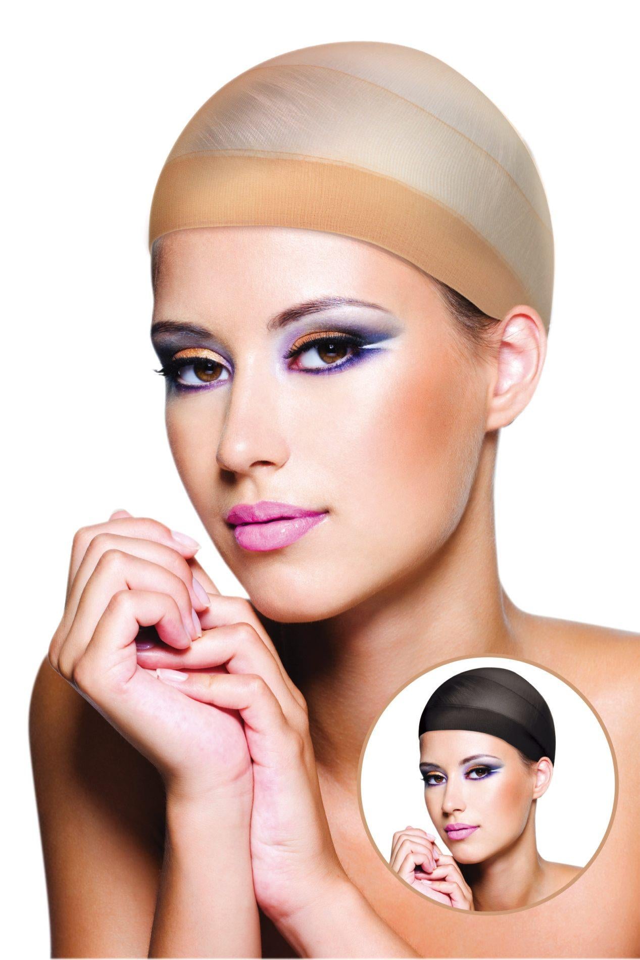 Set plasă pentru peruci World Wigs negru și nud