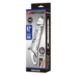 Proteză de penis Pretty Love transparentă TPE 22 cm